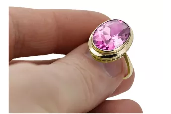 Inel Vintage Craft  Ametist Aur galben 14K vrc285y